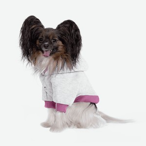 Tappi одежда толстовка для собак  Флип  для собак, серая с розовым (M)