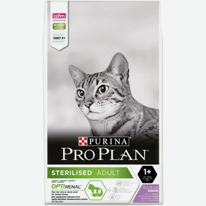 Корм Purina Pro Plan для стерилизованных кошек и кастрированных котов, с высоким содержанием индейки (400 г)