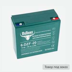Тяговый аккумулятор RuTrike 6-DZF-20 (12V20A/H C2)