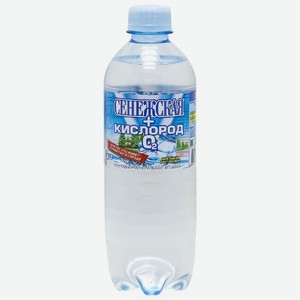Вода минеральная Сенежская Кислород газированная, 0.5 л, пластиковая бутылка