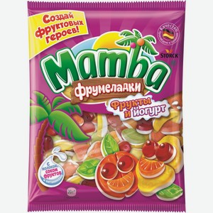 Мармелад Mamba Фрумеладки фрукты и йогурт, 140 г