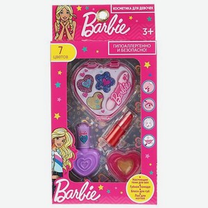 МИЛАЯ ЛЕДИ Набор: тени, помада, блеск для губ, лак для ногтей Barbie