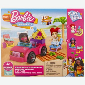 Mega Construx Barbie Пляжное приключение в кабриолете