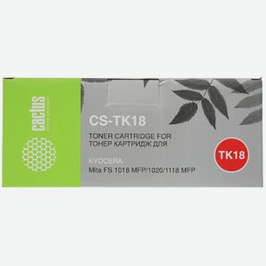 Тонер CS-TK18 для принтеров Kyocera Mita FS 1018 MFP 1020 1118 MFP 7200 стр Cactus