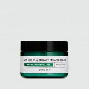 Крем с AHA/BHA/PHA кислотами для проблемной кожи SOME BY MI Aha-bha-pha 30 Days Miracle Cream 60 гр
