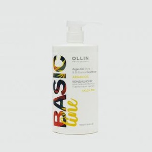 Кондиционер для сияния и блеска с аргановым маслом OLLIN PROFESSIONAL Basic Line 750 мл