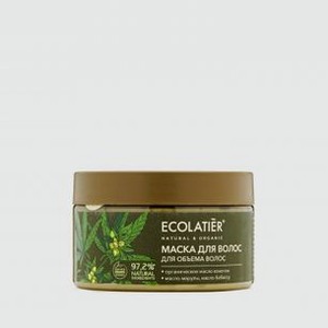 Маска для волос укрепляющая Текстурирующая для объема волос ECOLATIER Organic Cannabis 250 мл