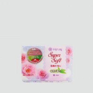 Прокладки ежедневные гигиенические с ароматом зеленого чая SAYURI Super Soft 36 шт