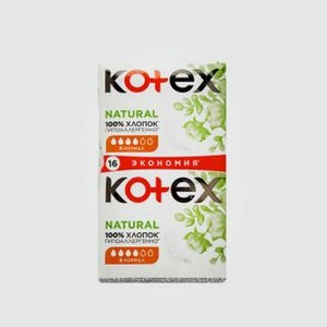 Женские гигиенические прокладки KOTEX Natural Normal 16 шт