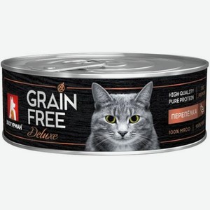 Корм влажный для кошек Зоогурман 100г Grain free перепелка консервированный