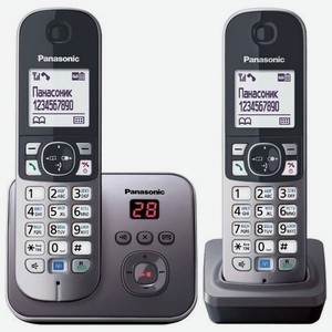Радиотелефон Panasonic KX-TG6822RUM серый
