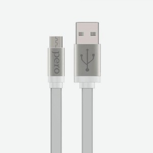 Дата-кабель PERO micro-USB, 2А, 0.2м, белый