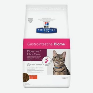 Корм для кошек HILLS 1,5кг Prescription Diet Gastrointestinal Biome c курицей