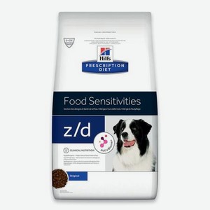 Корм для собак HILLS 8кг Prescription Diet z/d Food Sensitivities диетический при аллергии и заболеваниях кожи
