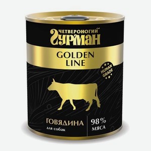 Корм для собак Четвероногий Гурман Golden говядина натуральная в желе 340г