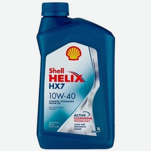 Моторное масло SHELL Helix HX 7, 10W-40, 1л, полусинтетическое [550051574]