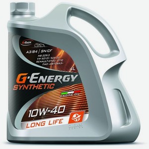 Моторное масло G-ENERGY Synthetic Long Life, 10W-40, 4л, синтетическое [253142395]