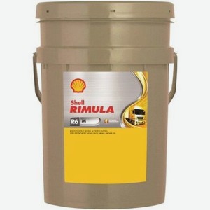 Моторное масло SHELL Rimula R6 M, 10W-40, 20л, синтетическое [550046753]