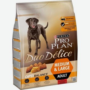 Корм для собак PRO PLAN Duo Delice говядина с рисом 2.5кг