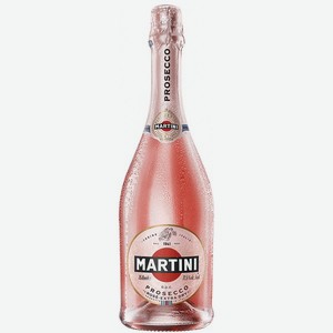 Вино игристое Мартини Просекко Розе розовое сухое 11,5% 0,75л