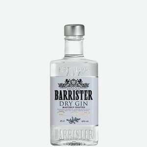 Джин Barrister Dry 40% 0,25л