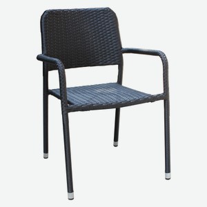 Tarrington House Кресло-стул сталь искусственный ротанг сталь черное, 83 x 56 x 60см Вьетнам