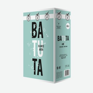 Вино Batuta Airen белое сухое, 3л Испания