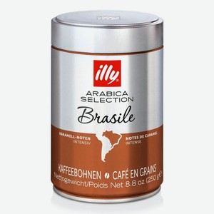 Кофе Illy Brazil arabica selection в зернах, 250г Италия