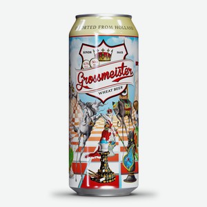 Пиво Grossmeister Wheat Beer, 0.5л Голландия
