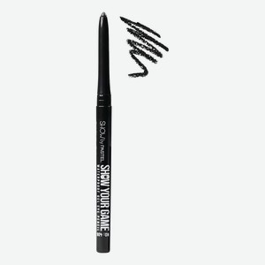 Гелевый карандаш для глаз Show Your Game Waterproof Gel Eye Pencil 0,28г: 406 Черный