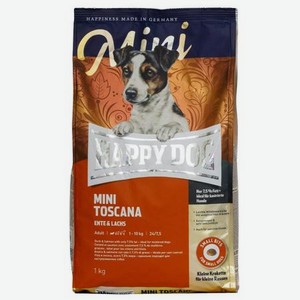 Корм для собак Happy Dog Supreme Mini Тоскана утка-лосось 1кг