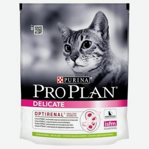 Корм сухой для кошек PRO PLAN 400г с ягненком с чувствительным пищеварением