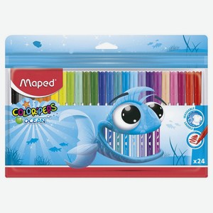 Фломастеры Maped Color Peps Ocean, 24 цвета