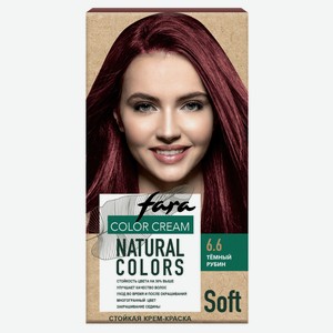 Крем-краска для волос Fara Natural Colors Soft тон 324 Темный рубин 6.6