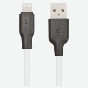 USB кабель Hoco X21 Plus Lightning 8-pin белый, 2 м