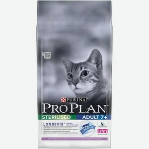 Корм сухой для кошек PRO PLAN 10кг с индейкой пожилых при стерилизации и кастрации