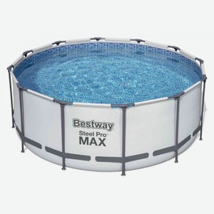 Бассейн для взрослых каркасный Bestway Steel Pro Max круглый с фильтром 10250 литров, 366×122 см