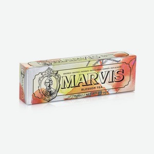 Зубная паста от кариеса Марвис цветочный чай Людовика Мартелли к/у, 75 мл
