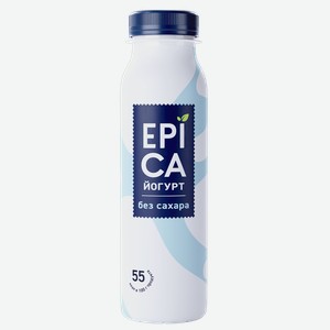 Йогурт 2,5% питьевой Эпика натуральный Эрманн п/б, 260 мл