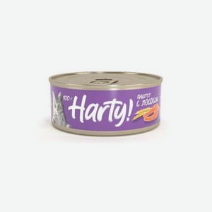 Корм для кошек Harty 100г паштет с лососем и форелью для взрослых консервированный