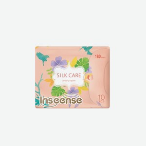 Прокладки ежедневные «Inseense» Silk Care, с крылышками, 10 шт