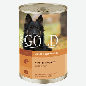 Nero Gold консервы консервы для собак  Сочная индейка  (415 г)
