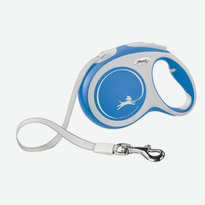 Flexi рулетка-ремень для собак, синяя (301 г)