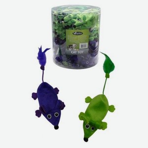 Papillon игрушка для кошек  Плюшевые мышки, зеленые и фиолетовые  (20 г)