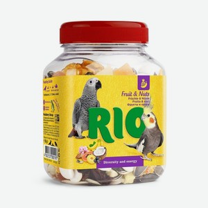 Рио фруктово-ореховая смесь. Лакомство для средних и крупных попугаев (160 г)