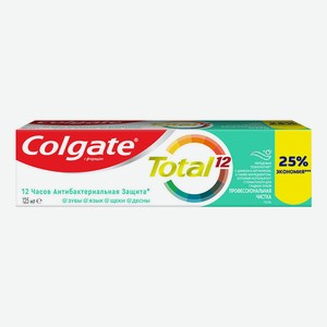 Зубная паста Colgate Total 12 Комплексный уход мята 125 мл