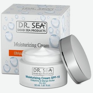 DR. SEA Увлажняющий крем для сухой кожи лица с маслом облепихи, экстрактом манго и витаминами SPF15