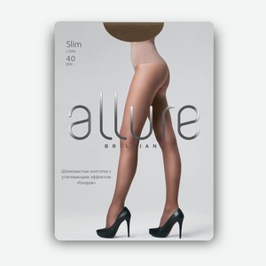 Колготки женские Allure Slim 40 den - glase, без дизайна, 3