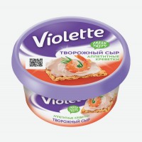 Сыр   Violette   Творожный с креветками 70%, 140 г