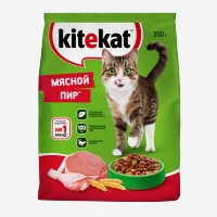 Корм для кошек   Kitekat   Мясной Пир, сухой, 350 г